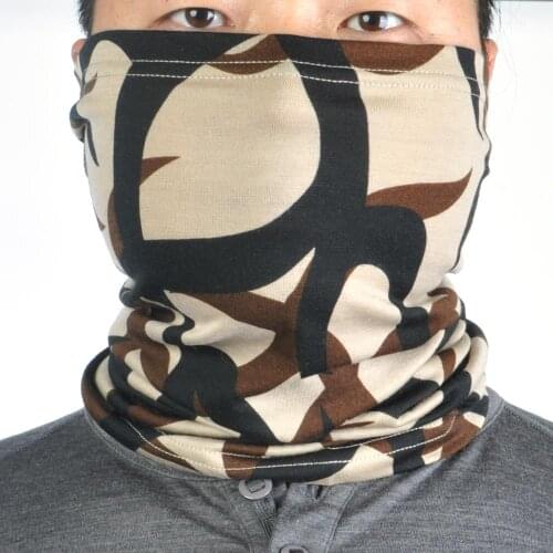 100% Superfine Merino Wool camouflage Men Women Neck Ring Gaiter Scarf Winter Skiing Hunting mountain biking outdoor sport warme