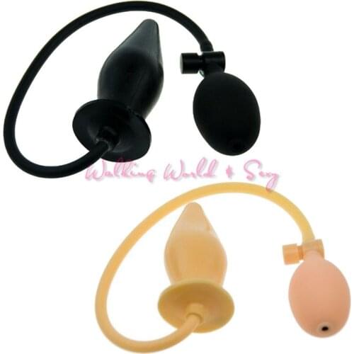 2 Colors Inflatable Dildo Anal Plug Massager Inflatable Butt Plug Expandable Anal Dilator Anal Sex Toy For Female Sex Products