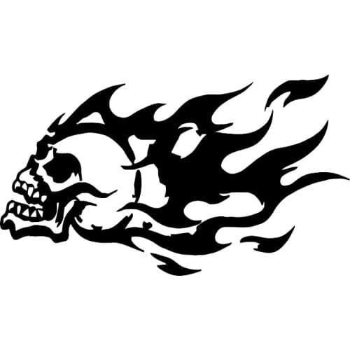 40392# Die-Cut Vinyl Decal Skull Car Sticker Waterproof Auto Decors on Car Body Bumper Rear Window
