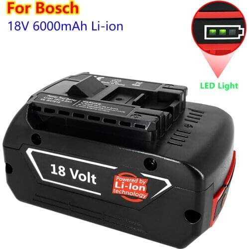 18V 6.0Ah New Version Battery for Bosch 18V Battery Lithium BAT609 BAT609G BAT618 BAT618G BAT619 BAT619G BAT622 BAT620