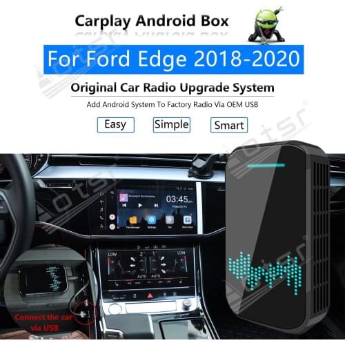 Car Radio Carplay Android Ai Box For Ford Edge 2018-2020 Multimedia Player Apple Carplay Ai Box Wireless Upgrade Mirror Link GPS