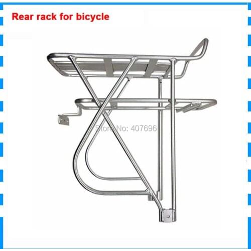 Aluminum Alloy Bicycle Cargo Rack Carrier Rear Luggage Cycling Pannier Bag Shelf Bracket rear rack battery shelf bracket