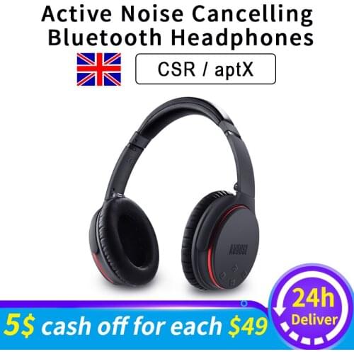 EP735 Active Noise Cancelling Bluetooth Headphones Wireless with Mic Bluetooth 4.1 Stereo ANC Headset for Air Travel aptX