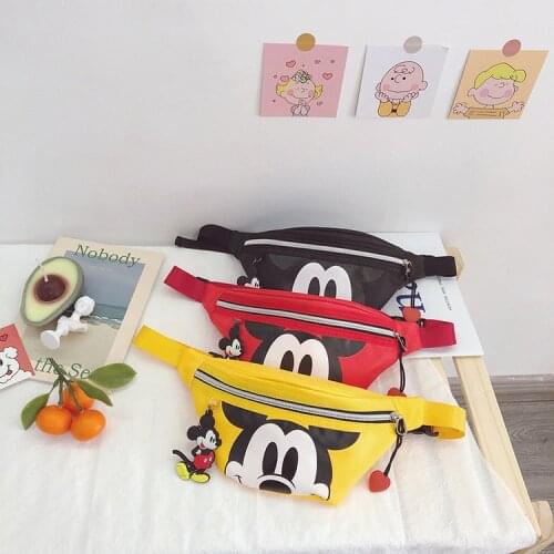 Mickey Mouse Childrens Outing Storage Messenger Bag Kindergarten Childrens Backpack Cartoon Print for 3-12 Years Old