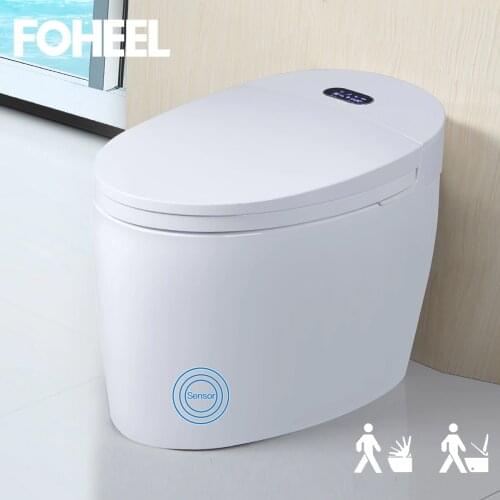 FOHEEL Elongated Remote Controlled Toilet One-Piece Intelligent Toilet Smart Toilet WC Integrated Automatic F3