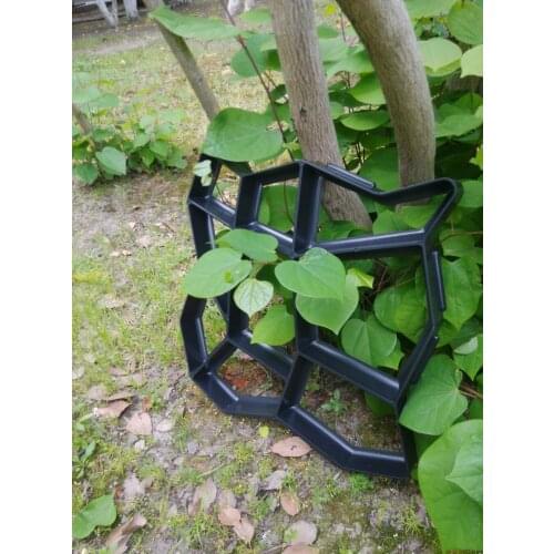 Popular Garden path plastic concrete pavement mould DIY garden tools for making a pathway pavement pattern maker