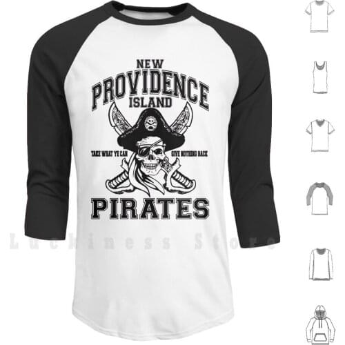 New Providence Island Pirates Hoodie Long Sleeve Pirate Black Sails Black Beard Captain Flint Captain Vane Piracy