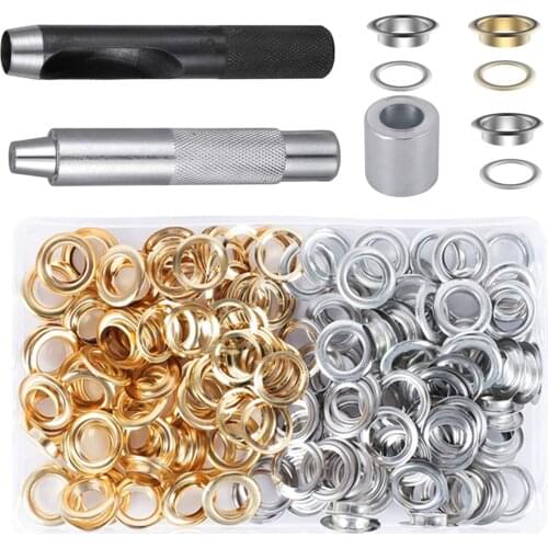 12mm Grommets Eyelets Tarpaulin Fabric Setting Tool Canvas Upholstery Setter