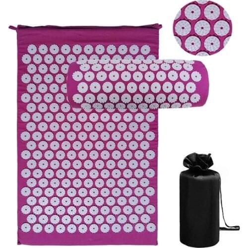 Yoga Mat Set Neck Compression To Relieve Soreness Back Massage Relax Muscle Massage Acupoint Pad Shiatsu Pillow