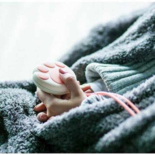 Cat Paw Cute Hand Warmer Winter Heater Portable Double Sided Quick Heating H55A