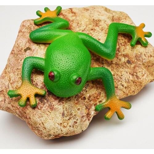 Simulation Frog Animal Soft Stretchy Model Spoof Stress Vent Squeeze Kids Toy Stress Relief Toys Decompression Relaxing Baubles