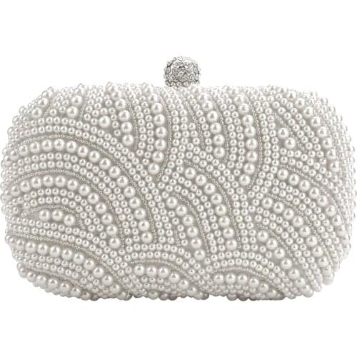 Fashion Clutch Bag Beaded Party Bridal Handbag Wedding Evening Purse