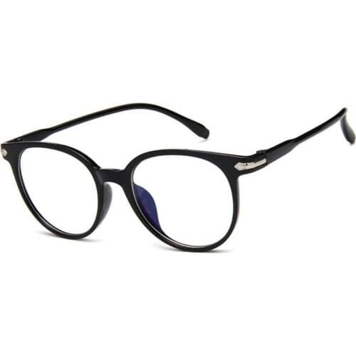 Fashion Men Women Full Frame Optical Round Eyeglasses Lightweight Reading Plain Glasses Clear Eyewear Frames