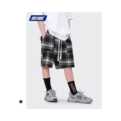 2021 Summer New Boys' Casual Short Pants Korean Childrens Black and White Plaid Elastic Big Childrens Shorts Baby Boys Clothes