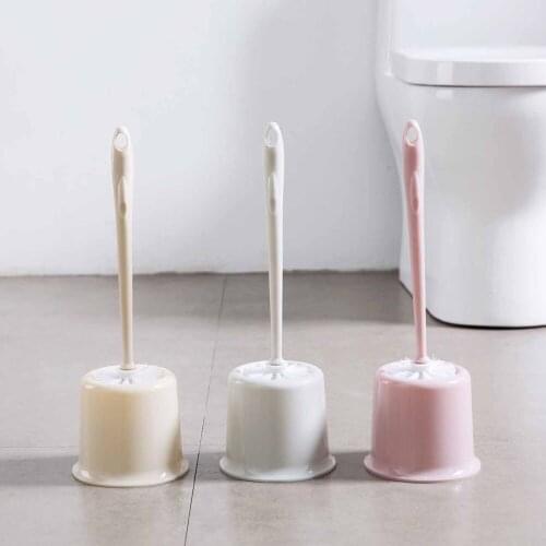 OTHERHOUSE Toilet Brush With Base Holder Toilet Cleaning Brush Holder Set Washing Tool Home Hotel Bathroom Accessories