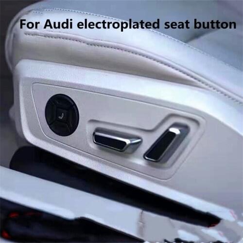 Suitable for Audi A3 Q3 Q7 Q8 A6 C8 A7 seat switch upgrade high-match chrome-plated adjustment control button button
