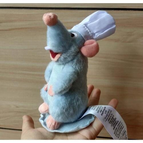 Authentic Ratatouille Chef Remy Magnetic Shoulder Plush Toy New