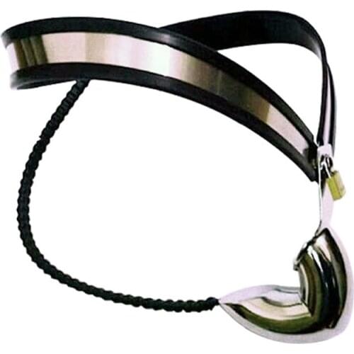 Sex Shop Stainless Steel Male Underwear Chastity Belt with Anal Plug,Chastity Cages,Chastity Device,Penis Lock,Adult Game toys