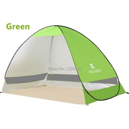 Outdoor camping hiking beach summer tent quick open pop up beach awning fishing tent Awning sun shelter 1-2 people tent