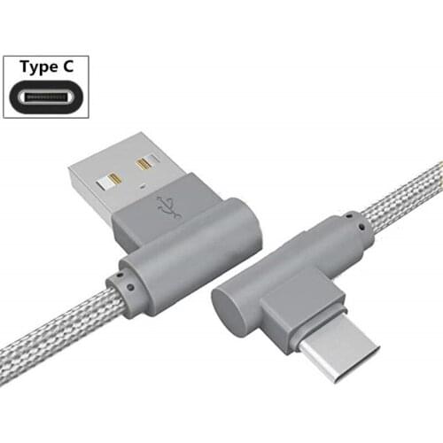 Type C Charger Cable for Huawei P20 Pro P30 P10 P9 Plus Mate 20 lite Angle head Data Wire for Oneplus 6 6t 5 5t 3 3t