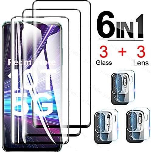 Protective Glass on For Xiaomi Redmi Note 10T Screen Protector Tempered Glass Phone Camera Film Redmi Note 10T Note10t 10 T 6.5"