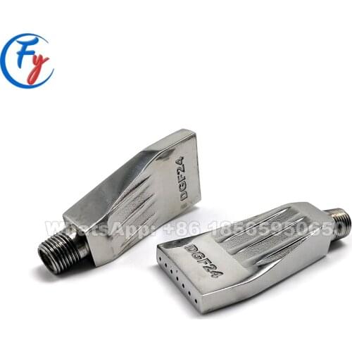 Factory customized 1/8" Dgf24 mini windjet air nozzle, 1/8" Flat fan air nozzle, air drying and cleaning nozzle, air jet nozzle
