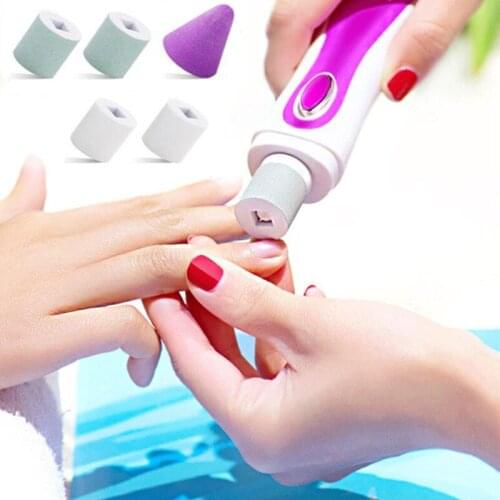 1 Set 5 Bits Professional Electric Nail Drill Machine Kits Manicure Nail Art Remover Buffer Nail File Pedicure Tools Accessories