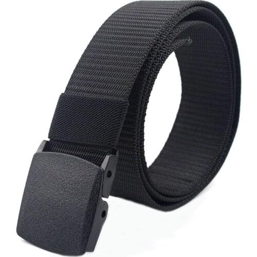 1pcs Canvas Belt Anti Allergy Fast Dry Nylon Metal Over Security Door Trousers Mens and womens belts
