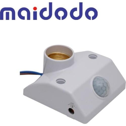 1x E27 PIR Infrared Motion Sensor LED Light Lamp Holder LED Lamp Base PIR Motion Sensor Switch Light Holder Socket