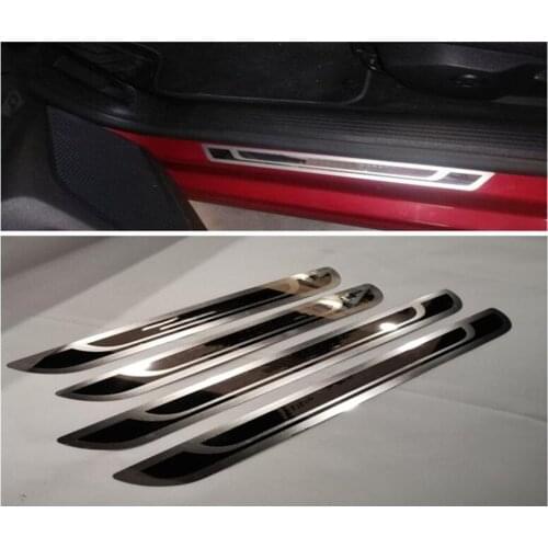2008-2017 for Peugeot 206 207 208 307 308s 2008 3008 406 408 508 Stainless Steel Door Sill Plate car accessories car-styling