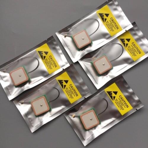 5PCS 28dB High Gain GNSS GPS antenna ceramic patch internal IPEX MHF4 male IPX 1575.42MHZ 28*28*7.2mm Iconnector for IOT M2M