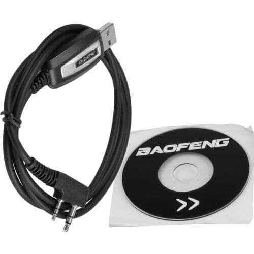 BAOFENG 2 Pins Plug USB Programming Cable for CB Radio Walkie Talkie for UV-5R BF-888S Kenwood Walkie Talkie Accessories UM