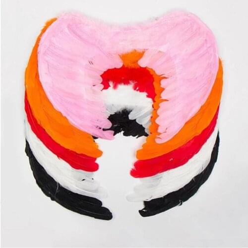 Halloween Free Shipping 50pcs/Lot Adults Kids Feather Fairy Angel Wings Hen Night Party Fancy Dress Costume Party Decoration