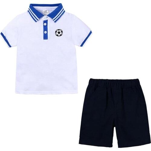 Children Boys Clothing Sets Summer Short Sleeve T-shirts + Shorts Cotton Child Tops Tees Kids Boy Clothes