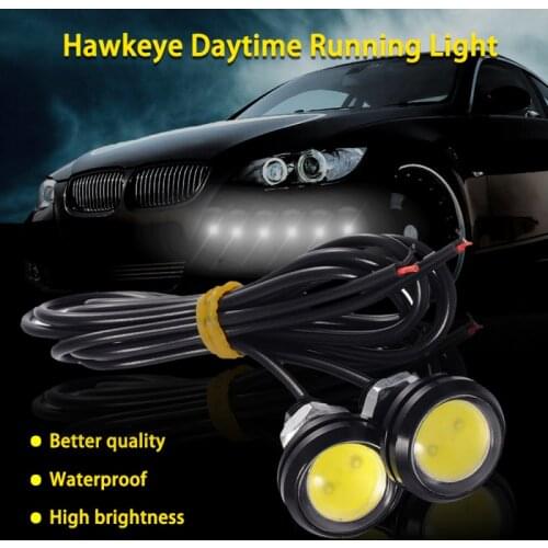 10X White Red Yellow DC 12V Eagle Eye Led Daytime Running Lights Backup Auto Motor Parking Signal Lamp Waterproof Day Lights