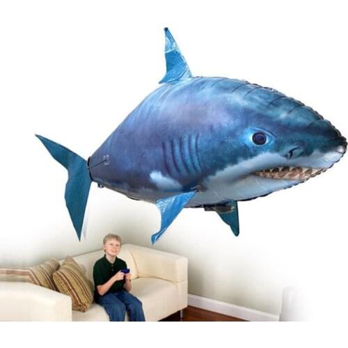 Remote Control Shark Toys Fish RC Animal Toy Infrared RC Flying Air Balloons Clown Fish Toy Gifts Party Decoration