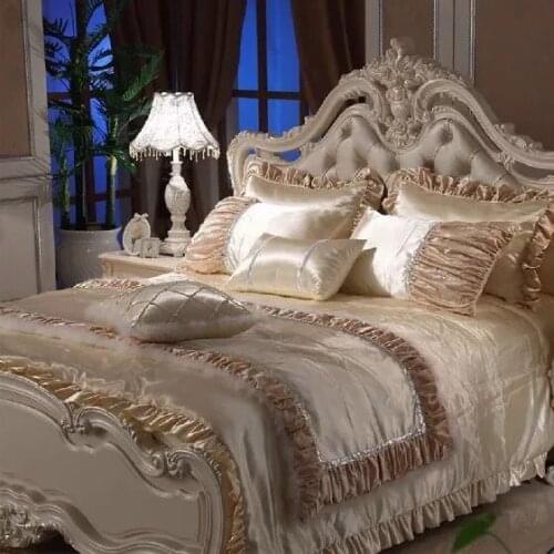 4Pcs/9Pcs Royal Bedding Set Luxury Blanket For Home Decor Bed Linen King Size Bed Cover Quilt Pillow Case