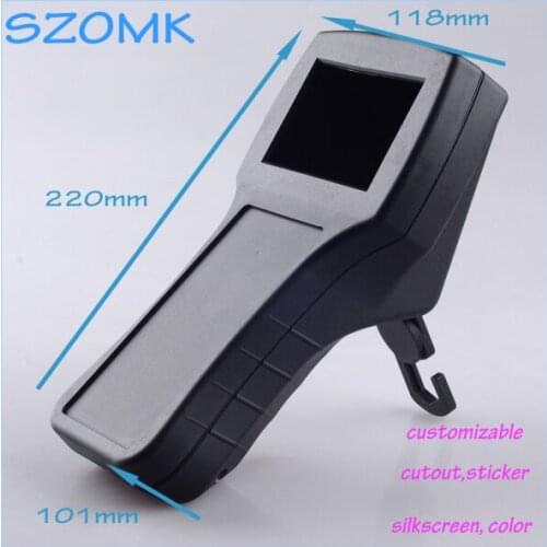 4 pcs/lot black piece box electronic case abs plastic handheld shell electric box plastic 118X220X101MM