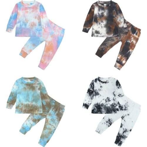 Fashion Kids Clothes Girls Outfit Spring Autumn Children Boys Clothing Sets Cotton Long Sleeve Tops+Pants Baby Clothes 1-5 Years