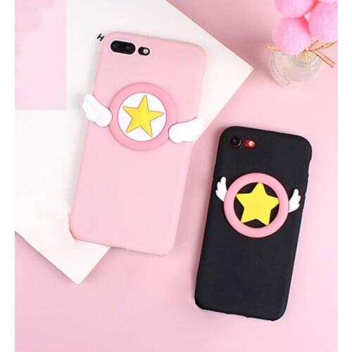 Cartoon 3D Star Case For Motorola Moto One Action Vision Marco Power Fast Pro Style P30 Note P40 Z2 Z4 Angel Wing Soft TPU Cover