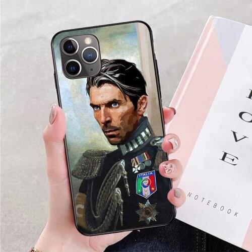 For iPhone Gigi Buffon Soft TPU Border Apple iPhone Case