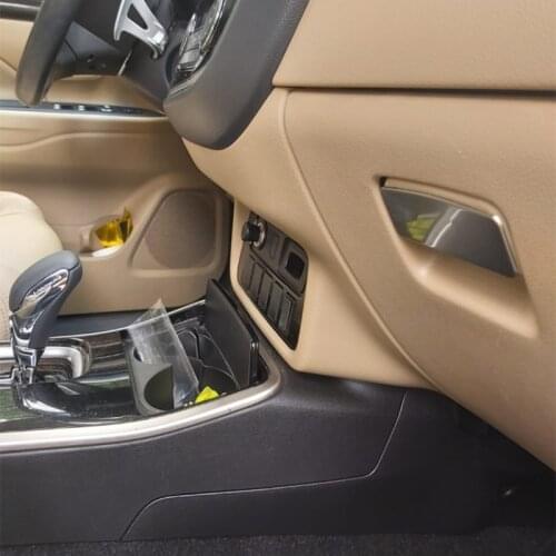 Car Co-pilot handle cover sticker Center Console Glove Box Cover Sequins For Mitsubishi Outlander 2013-2016 2017 2018 2019