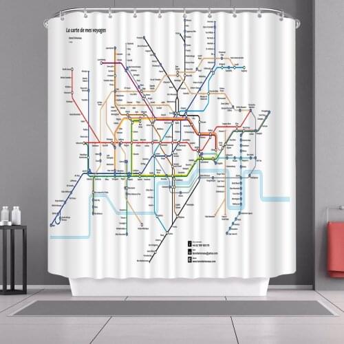 New Landscape Pattern Shower Curtain Waterproof Curtain for Bathroom Curtains Shower Curtains Bathroom Set Bath Curtain Curtain