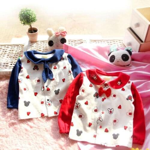 2018 spring 100% cotton personalized male female baby shirt cardigan clothes outerwear shirt childrens clothing