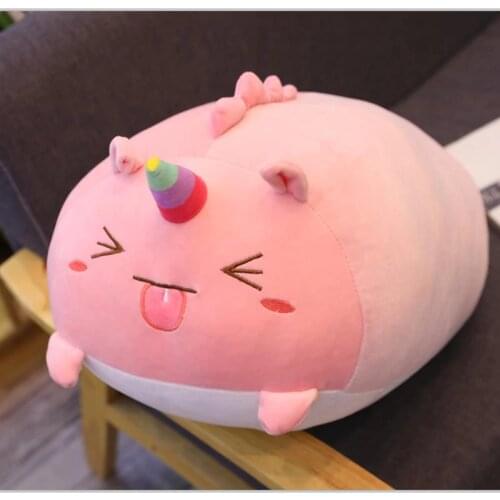 Animals Plush Toy Long Sleeping Pillow Soft Unicorn Dinosaur Seal Chicken Corgi Pillow