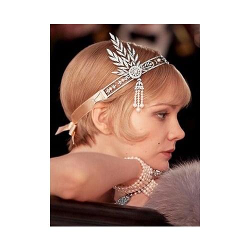 The Great Gatsby heroine same paragraph Gorgeous pearl tassel hair bands hair accessory hair band fashion