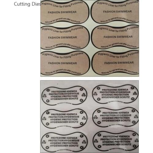 50Pcs/lot Transparent Hygiene Label Clear Tape Swimwear Lingerie Underwear Adhesive Bikini Try On Sticker Labels Diy Crafts