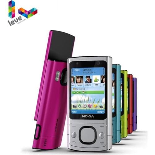 Used Nokia 6700 Slide Phone 6700S Camera 5.0MP Bluetooth Java Unlocked and Refurbished Mobile Phone