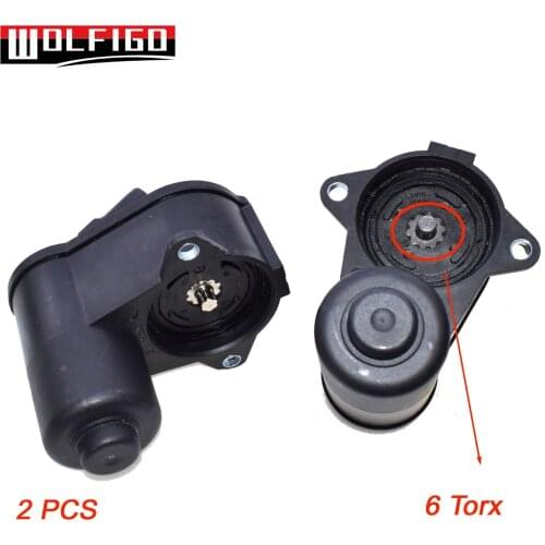 WOLFIGO 1 PC / 2PCS 6-TORX Rear Caliper Servo Motor For VW CC Passat B6 B7 CC Tiguan 3C0998281A,32332267,3C0998281B New