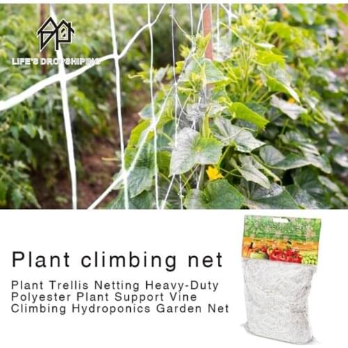 Mesh 5/10m Polyester Net Vegetable Support Vine Frame Loofah Netting For Morning Glory Vine Flowers Garden Plants Climbing Net